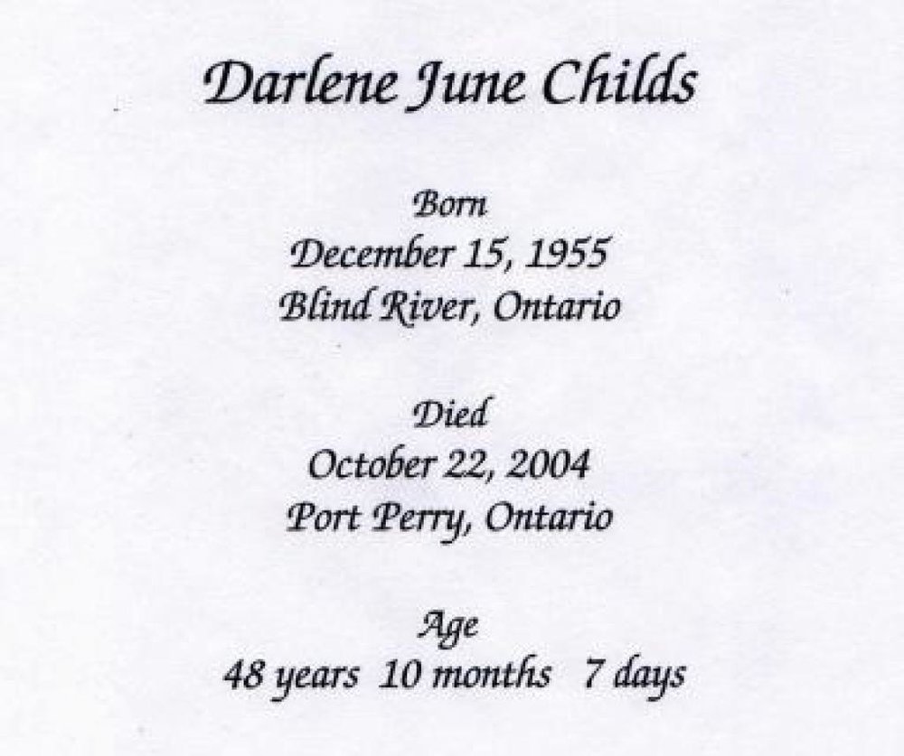 Darlene June Childs