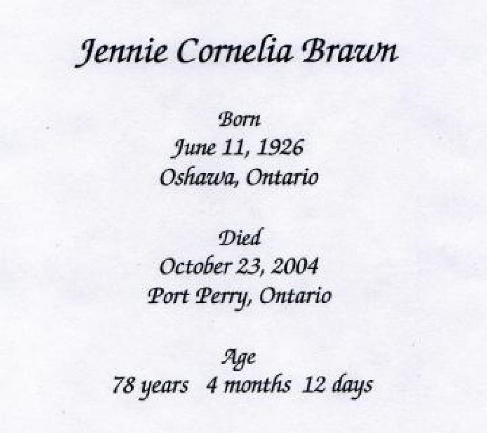 Jennie Cornelia Brawn
