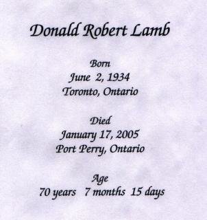 Donald Robert Lamb