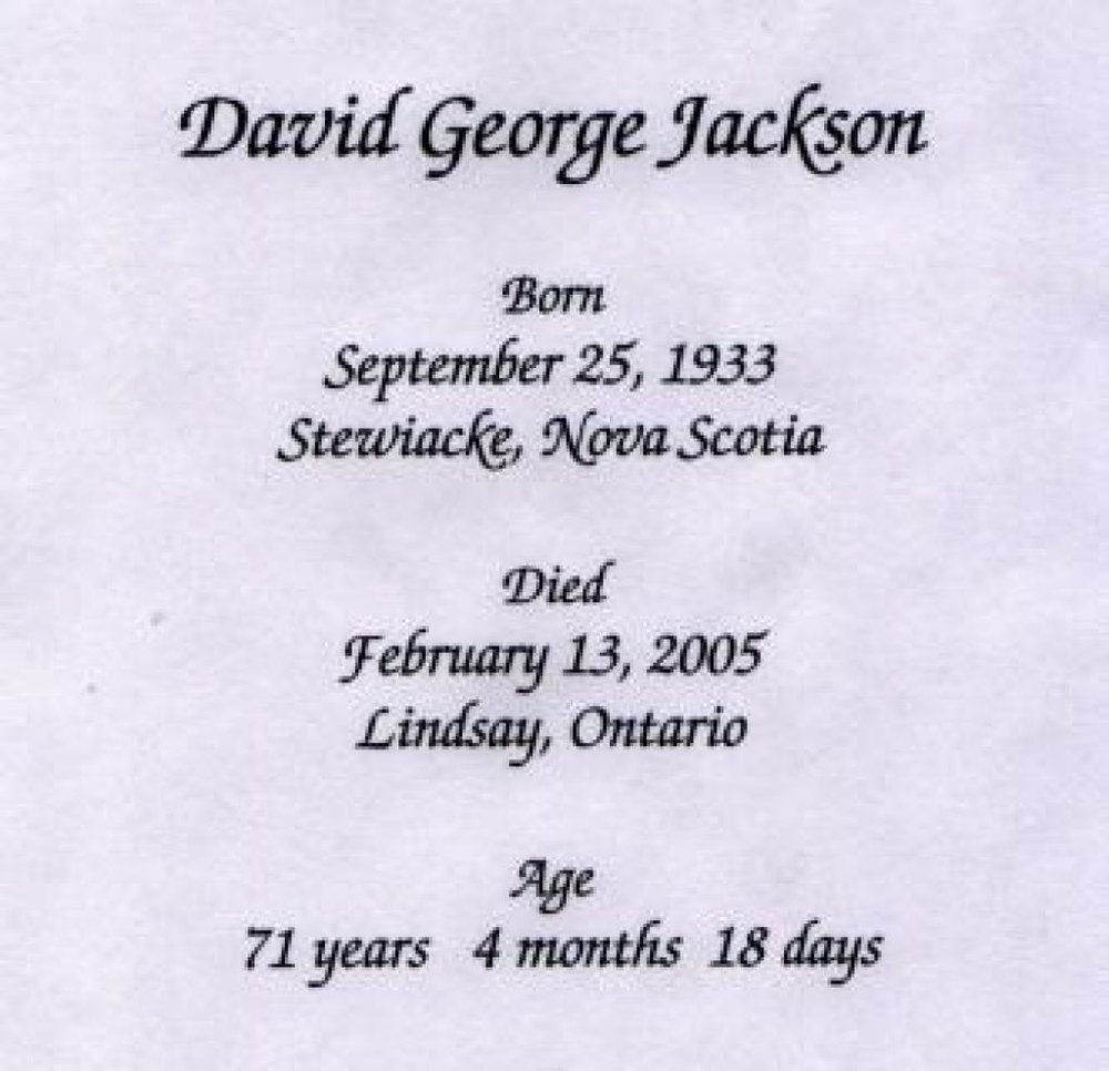 David George Jackson